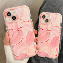 Load image into Gallery viewer, Luminous Art Abstract Phone Case For iPhone 13 12 11 Pro Max Transparent Silicone Shockproof Bumper Cover  Floral Girly Transparent Phone Case Glow In Dark iphone case
