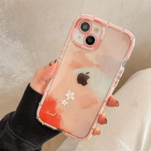 Load image into Gallery viewer, Luminous Art Abstract Phone Case For iPhone 13 12 11 Pro Max Transparent Silicone Shockproof Bumper Cover  Floral Girly Transparent Phone Case Glow In Dark iphone case
