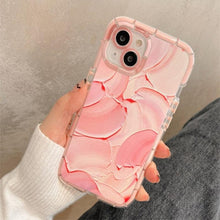 Load image into Gallery viewer, Luminous Art Abstract Phone Case For iPhone 13 12 11 Pro Max Transparent Silicone Shockproof Bumper Cover  Floral Girly Transparent Phone Case Glow In Dark iphone case
