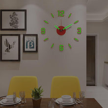 将图片加载到图库查看器，Luminous Clock Home Simplicity Silent Fashion Wall Clock Analog Timekeeper for Home Living Room Bedroom Office Battery-Powered Modern House Decoration Silent Clock Decor with Number Sticker  Living Room Creative Wall Stickers Bedroom Wall Clock
