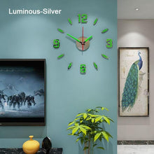 将图片加载到图库查看器，Luminous Clock Home Simplicity Silent Fashion Wall Clock Analog Timekeeper for Home Living Room Bedroom Office Battery-Powered Modern House Decoration Silent Clock Decor with Number Sticker  Living Room Creative Wall Stickers Bedroom Wall Clock
