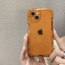 Load image into Gallery viewer, Luminous Shockproof Bumper Phone Case For iPhone 11 14 Pro Max 12 11 13 Pro Max X XR XS Max Transparent Back Cover  Full Bumper Case Strong Classic Phone Case
