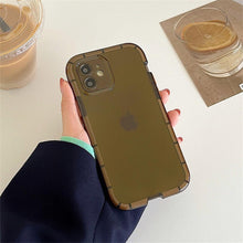 Load image into Gallery viewer, Luminous Shockproof Bumper Phone Case For iPhone 11 14 Pro Max 12 11 13 Pro Max X XR XS Max Transparent Back Cover  Full Bumper Case Strong Classic Phone Case
