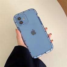 Load image into Gallery viewer, Luminous Shockproof Bumper Phone Case For iPhone 11 14 Pro Max 12 11 13 Pro Max X XR XS Max Transparent Back Cover  Full Bumper Case Strong Classic Phone Case

