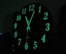 将图片加载到图库查看器，Luminous Wall Clock Silent Non-Ticking Quartz Wall Clocks Large Luminous Function Numbers and Hands Battery Operated Decorative Wall Clock for Office 12 Inch Wooden Silent Non-Ticking Kitchen Wall Clocks With Night Lights For Indoor/Outdoor Living Room

