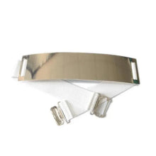 Load image into Gallery viewer, Luxurious Gold Wide Strap Elastic Belts For Women Elegant Metal Polished Plain Gold Belt Black Wide Strap Waistband for Women
