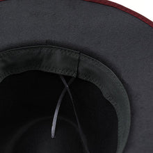 Load image into Gallery viewer, Luxurious Unique Couple Hats Wide Brim Fedora Hat Winter Autumn Trendy Fedora Hat  Women Black Red Wedding Hat With Feather Belts For Hats Men Beautiful Gentleman Elegant Classical Hat
