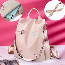 Load image into Gallery viewer, Cloth Backpack Female Embroidery Backpack Bag Nylon Anti-Theft Waterproof Women's Backpack Fashionable Anti-theft Women Backpacks Nice Print School Bag High Quality Large Capacity Backpack (
