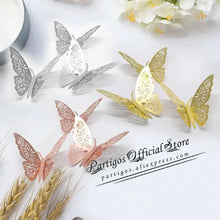 Load image into Gallery viewer, Luxury 3D Wall Stunning 12Pcs 4D Hollow Butterfly Wall Sticker Home Decoration Wall Stickers wedding Party Wedding Decors Butterfly Kids Room Decors
