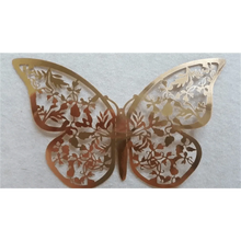 Load image into Gallery viewer, Luxury 3D Wall Stunning 12Pcs 4D Hollow Butterfly Wall Sticker Home Decoration Wall Stickers wedding Party Wedding Decors Butterfly Kids Room Decors
