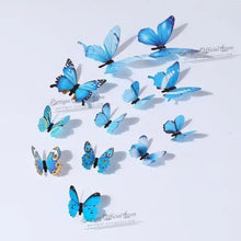 Load image into Gallery viewer, Luxury 3D Wall Stunning 12Pcs 4D Hollow Butterfly Wall Sticker Home Decoration Wall Stickers wedding Party Wedding Decors Butterfly Kids Room Decors
