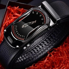 Load image into Gallery viewer, Luxury Automatic Black Genuine Leather Business Belt For Men New Fashion High Quality Black Belts
