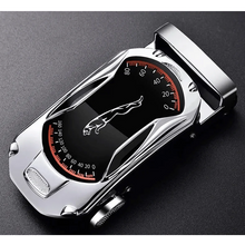 Load image into Gallery viewer, Luxury Automatic Black Genuine Leather Business Belt For Men New Fashion High Quality Black Belts
