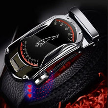 Load image into Gallery viewer, Luxury Automatic Black Genuine Leather Business Belt For Men New Fashion High Quality Black Belts
