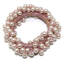 Load image into Gallery viewer, Luxury Big Elegant White Pearl Hair Ties Beads Girls Scrunchies Rubber Bands Ponytail Holders Hair Accessories Elastic Hair Band Ponytail Holder Accessories for Women
