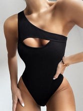 Load image into Gallery viewer, Luxury Black Female Swimsuit Vintage One Piece Ruffled Push Up Tummy Control Swimwear Halter One Piece Slimming Retro Swimsuit Women's Plus Size Push Up Bathing Suit Solid Red Swimwear Women Padded Bathing Suits
