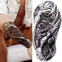 Load image into Gallery viewer, Luxury Black Forest Tiger Wolf Tattoo Sticker Temporary Tattoo Animals Colorful Big Tattoo Stickers For Mens Womens
