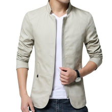 将图片加载到图库查看器，Luxury Black Mens Jacket Fashion Jacket Men Slim Fit Business Casual Male Jackets Warm Outdoor Men's Lightweight Cotton Jacket Elegant Slim Men Solid Color Clothing
