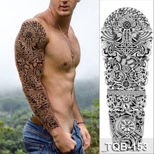 Load image into Gallery viewer, Luxury Black Temporary Tattoo Waterproof Big Lion Tattoo For Body Arm Legs Modern Large Design
