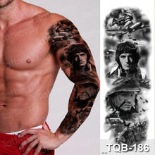 Load image into Gallery viewer, Luxury Black Temporary Tattoo Waterproof Big Lion Tattoo For Body Arm Legs Modern Large Design
