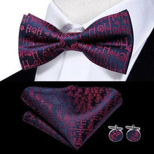 将图片加载到图库查看器，Luxury Butterfly Beige Silk Bow Ties For Men Gentlemens Cufflinks Set Elegant Design Wedding Party Bowties For Tuxedo Excellent Gift For Prom
