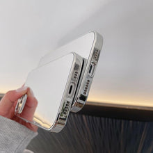 Load image into Gallery viewer, Luxury Clear Back Mirror Shock-Absorption Anti-Scratch Bright Reflection Protective Case Cover Silver Golden Mirror Shockproof Case for iPhone 14 13 12 Pro Max 11 X XR XS 8Plus iphone Hard Back Cover
