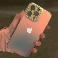 将图片加载到图库查看器，Luxury Colorful Phone Case for iPhone 14 13 Pro Max 12 11 XS X XR 7 Plus 12 13 Mini Shockproof Clear Protective Case Shock-Absorbing Bright Cover Shiny Finish Back Cover
