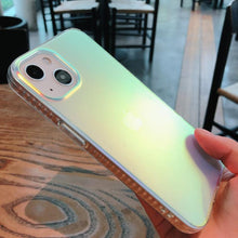将图片加载到图库查看器，Luxury Colorful Phone Case for iPhone 14 13 Pro Max 12 11 XS X XR 7 Plus 12 13 Mini Shockproof Clear Protective Case Shock-Absorbing Bright Cover Shiny Finish Back Cover
