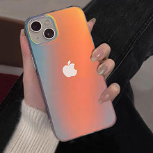 将图片加载到图库查看器，Luxury Colorful Phone Case for iPhone 14 13 Pro Max 12 11 XS X XR 7 Plus 12 13 Mini Shockproof Clear Protective Case Shock-Absorbing Bright Cover Shiny Finish Back Cover
