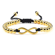 将图片加载到图库查看器，Luxury Copper Beads Pendant Beaded Bracelet Adjustable Life Tree Word Heart Shape Alloy Charm Bangles Couple Wrist Gold Bracelets For Women Bracelet Set Stretch Stackable Bracelets
