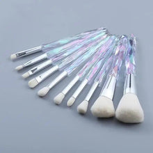 Load image into Gallery viewer, Luxury Cosmic Color New Luxury Crystal Makeup Brushes Powder Foundation Eyeshadow Eyebrow Cosmetics for Face Fan Make Up Brush Set
