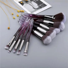 Load image into Gallery viewer, Luxury Cosmic Color New Luxury Crystal Makeup Brushes Powder Foundation Eyeshadow Eyebrow Cosmetics for Face Fan Make Up Brush Set
