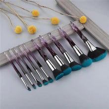 Load image into Gallery viewer, Luxury Cosmic Color New Luxury Crystal Makeup Brushes Powder Foundation Eyeshadow Eyebrow Cosmetics for Face Fan Make Up Brush Set
