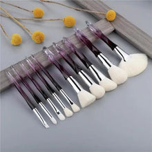 Load image into Gallery viewer, Luxury Cosmic Color New Luxury Crystal Makeup Brushes Powder Foundation Eyeshadow Eyebrow Cosmetics for Face Fan Make Up Brush Set
