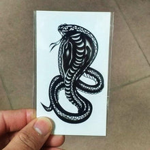 将图片加载到图库查看器，Luxury Different Waterproof Temporary Tattoo Sticker Snake Flower Fake Tattoo Body Art Adult Fashion Stickers For Womens Mens

