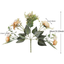 将图片加载到图库查看器，Luxury Fake Flowers Artificial Silk Roses High Quality Big Bouquet For Office Parties Bridal and Wedding Decoration Artificial Rose Flowers Bouquet Silk Flowers Rose for Home Bridal Wedding Party Festival Decor
