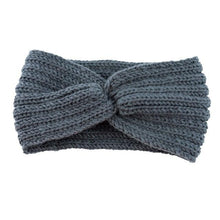 Load image into Gallery viewer, Luxury Fashion Winter Soft Solid Color Elastic Elegant Wide Knitting Cross Lightweight Headband Yoga Turban Bandage Bandanas Hair Bands For Women
