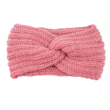 Load image into Gallery viewer, Luxury Fashion Winter Soft Solid Color Elastic Elegant Wide Knitting Cross Lightweight Headband Yoga Turban Bandage Bandanas Hair Bands For Women
