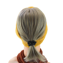 Load image into Gallery viewer, Luxury Fashion Winter Soft Solid Color Elastic Elegant Wide Knitting Cross Lightweight Headband Yoga Turban Bandage Bandanas Hair Bands For Women
