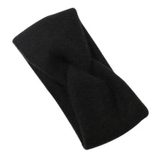 Load image into Gallery viewer, Luxury Fashion Winter Soft Solid Color Elastic Elegant Wide Knitting Cross Lightweight Headband Yoga Turban Bandage Bandanas Hair Bands For Women
