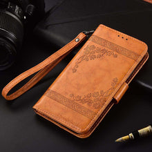 Load image into Gallery viewer, Luxury Flip wallet Leather Case For iphone 11 13 12 Pro 12Mini Card Holder Phone Cover Premium Leather iPhone 11 Pro Case Kickstand Card Holder Flip Leather Wallet Phone Case
