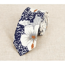 Load image into Gallery viewer, Luxury Flower Handmade Cotton Ties For Men Classic Colorful Printed Floral Designs Necktie For Wedding
