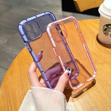 Load image into Gallery viewer, Luxury Fluorescence Phone Case For iPhone 13 14Pro Max 14 Plus Shockproof Clear Soft Silicone Cover Shockproof Thin Transparent Case  Drop Protection for iPhone

