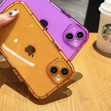 Load image into Gallery viewer, Luxury Fluorescence Phone Case For iPhone 13 14Pro Max 14 Plus Shockproof Clear Soft Silicone Cover Shockproof Thin Transparent Case  Drop Protection for iPhone
