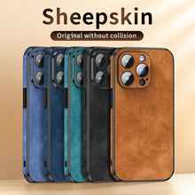 将图片加载到图库查看器，Luxury Full Protection Bumper Shockproof Business Leather Phone Case For iPhone 14 13 12 11 Pro Max Plus Cover Slim Leather Luxury PU Flexible Bumper Non-Slip Grip Shockproof Full Body Protective Cover
