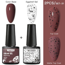 Load image into Gallery viewer, Luxury Gel Nail Polish Permanent Glossy Matte Egg Effect Elegant Stylish Eggshell Design For Women And Lady Nail Gel
