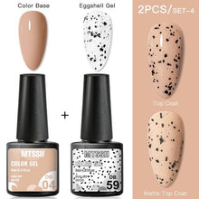 Load image into Gallery viewer, Luxury Gel Nail Polish Permanent Glossy Matte Egg Effect Elegant Stylish Eggshell Design For Women And Lady Nail Gel
