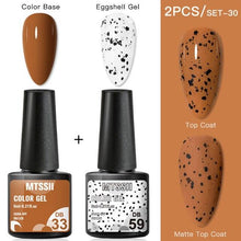 Load image into Gallery viewer, Luxury Gel Nail Polish Permanent Glossy Matte Egg Effect Elegant Stylish Eggshell Design For Women And Lady Nail Gel
