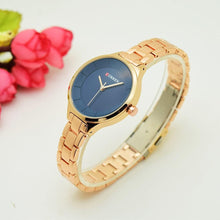 Load image into Gallery viewer, Luxury Gold Womens Watch Stainless Steel Ladies Wrist Watches Analog Quartz Watch Steel Quartz Ladies Watch Waterproof Stainless Steel Wrist Watch For Women
