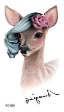 Load image into Gallery viewer, Luxury Head Deer Waterproof Temporary Stickers Tattoo Modern Colorful Tatoo For Women Men
